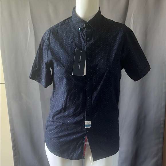 Denim & Flower Blue Casual Button Down Shirt size medium - Picture 1 of 10